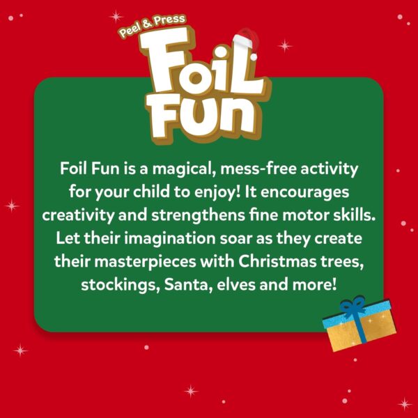 Skillmatics Foil Fun – Mess-Free Holiday Art & Craft Kit for Kids, DIY Creative Activity, Travel Game, Christmas Gift for Boys & Girls Ages 4, 5, 6, 7, 8, 9
