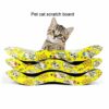 Cature Care by Nature Scratcher Toy for Cats Meow Board with a Curved Wave Design Satisfy Your kitty's Natural Scratching Instinct Made of Environmental Friendly Material