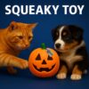 Western Era Pumpkin Squeaky Dog Toy | Halloween Jack O’ Lantern Design | Durable Chew Toy for Dogs | Spooky Pumpkin Shape with Loud Squeaker | Great for All Dogs | Dog Treat Distraction for Training