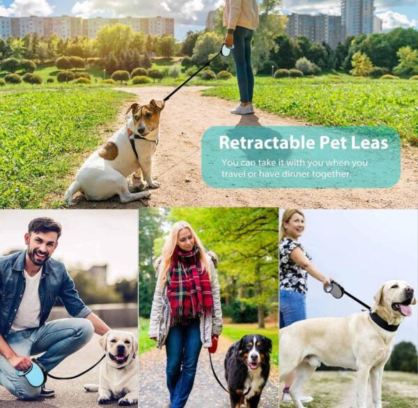 71bWnyBeCJL._SL1500_.jpg Smart Pet Leash Automatic with Padded Feature and Feather Decoration for Dogs Dog Traction Rope Chain Automatic Retractable Dog Walking Rope Pet Leashes Retractable Pet Leash (3M-15Kg)
