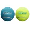 Outward Hound Squeaker Ballz 2-Pack – Large Durable Dog Toy, High-Bounce Tennis Balls with Squeaker, Interactive Fetch & Chew Toy for Active Dogs
