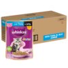 Whiskas Junior Kitten (2-12 Months) Wet Cat Food, Tuna in Whiskas Junior Kitten (2-12 Months) Wet Cat Food, Tuna in Jelly, 80 g (Pack of 56), Hydrating Food Made With Real Fish, 100% Complete & Balanced Nutrition for Kittens