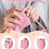 Crochet Toys, Crochet Gifts for Women, Handmade Pink Cat Figurine, Emotional Support Gift for Personal Milestones, Office Desk Decor, Stress Relief Companion