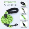 Petology Dog Leash 6FT Long, 1 Inch Thick Reflective Heavy Duty Rope with Anti-Slip Padded Handle for Medium & Large Dogs