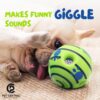 71capZNmFyL._SL1500_.jpg Interactive Toy Ball for Dogs Bouncing Giggle Ball Chew Ball for Aggressive Dogs Molar Dog Ball Self Moving Dog Toys Green Fun Ball for Medium and Large Dogs Pet Supplies – 5.5”x 5.5”