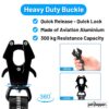 71dO6HyWn0L._SL1500_.jpg 5-in-1 Dog Leash - 6 ft Heavy Duty Shock Absorbing Bungee Dog Leash || Highly Reflective Belt with Traffic Handle || Military Grade Metal Clip || Car Seatbelt Buckle (Black)