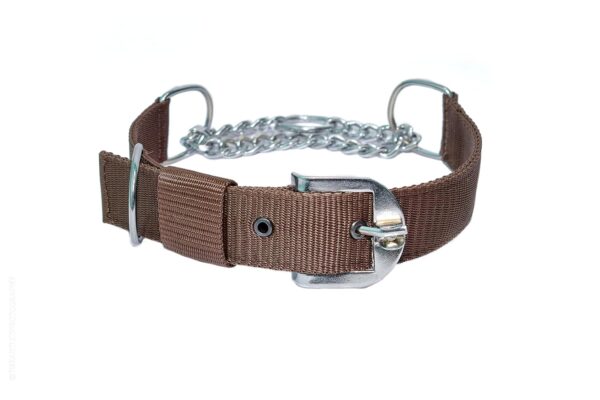 Stainless Steel Nylon Dog Harness with Choke Collar | Adjustable Durable Training & Walking Gear for Small, Medium & Large Dogs