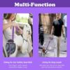71eABhVZDmL._SL1500_.jpg 2 PCS Dog Seat Belt, Adjustable Car Safety Leash for Pets, Convertible Vehicle Restraint with Secure Lock, Dual Use Harness for Medium to Large Dogs, Travel Accessories (Black & Purple)
