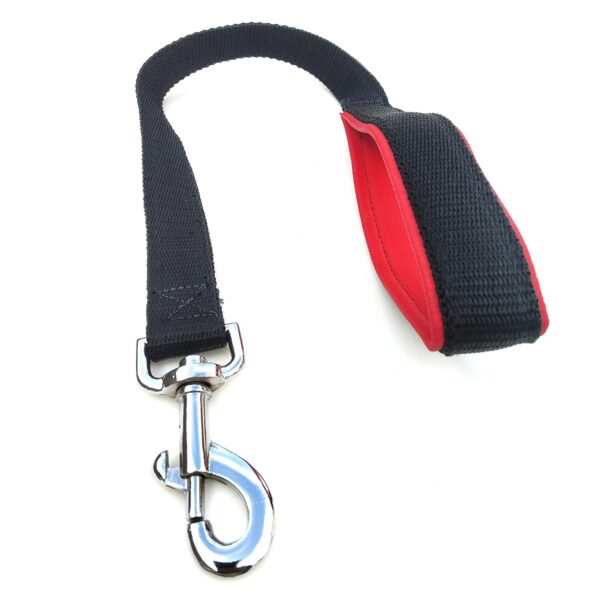 71eRlNr4PeS._SL1500_.jpg Short Dog Leash Traffic Padded Handle Heavy Duty 24 Inch/ 2Ft Short Nylon Dog Lead For Training Control-Pet Leashes For Large Big Dogs And Medium Dogs(Color- Black)