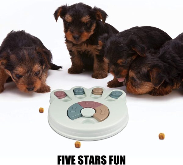 Foodie Puppies Pet Puzzle Toy for Dispensing Treats, Pet Toys Game for Training and Slow Feed, Non-Slip Feeder Designed for Dog, Puppies, Cats & Kittens Color May Vary (Paw Shape)