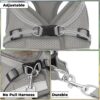 71fdq7PNfJL._SL1080_.jpg Kuber Industries Reflective Dog Harness with Adjustable Leash|Breathable Polyester Mesh Fabric |Small Size|HT-844|Comfortable No-Pull Grip|Quick Release Buckles|Easy On - Easy Off Harness|Grey