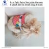 71fyojVKtwL._SL1500_.jpg A+a Pets' Retro Vest Harness & Leash Set | No Pull, No Escape, Breathable, Cute Combo for Puppies, Small Dogs, Cats (Polka Blue, M)