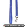 71g0gcQJEL._SL1500_.jpg Wooflix Reflective Leash & Collar Combo Set for Medium Large Dogs Durable Strong Dog Collar Belt & Dog Leash for Medium & Large Dogs Training & Walking Lead Dog Leash (Blue Reflective, Medium)