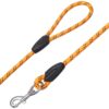 71g4nGM1bRL._SL1500_.jpg amazon basics, Heavy Duty Reflective Dog Leash 4ft /122 cm Long Nylon Rope Leash with Anti-Slip Padded Handle for Medium & Large Dogs Durable Training Leash | 12 mm Thicknes | Orange