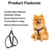 Dog Harness No Pull with Front Clip | Dog Walking Chest Harness with Reflective Adjustable Soft Padded Vest and Easy Control Handle Sizes (Medium, Purple)