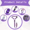 71gX8l77xwL._SL1500_.jpg 2 PCS Dog Seat Belt, Adjustable Car Safety Leash for Pets, Convertible Vehicle Restraint with Secure Lock, Dual Use Harness for Medium to Large Dogs, Travel Accessories (Black & Purple)