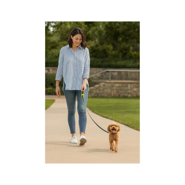 VOCO Retractable Dog Leash | 5 Meter | Heavy Duty Leash for Pets | Strong Nylon Tape Lead with Quick Lock 360° Tangle Free Design | Anti Slip Handle | Suitable for Dogs Cats up to 15 Kg - Red
