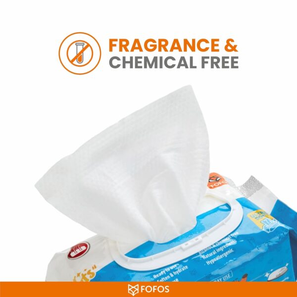 71h53ZFywSL._SL1500_.jpg BarkButler x FOFOS Pet Cleaning Wipes – Unscented Pet Wipes, Dog & Cat Wipes (80 Sheets) – White