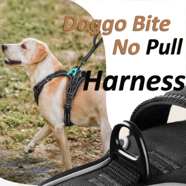 Premium Reflective Dog Vest Harness| Soft Breathable| Padded Handle| Adjustable Straps & Luxury Buckle | Soft Padded Mesh | No Pull | No-Choke | Chest 28-35inch | All Medium Breed 14-22Kg