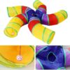 Foodie Puppies Interactive Foldable Hiding 5-Way Curved Tunnel with Hanging Ball for Cats (Swirl Patels Tunnel) | Puzzle & Training Cave Suitable for Cat, Kitten, Rabbit, Guinea Pig & Puppies