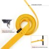Dog Collar Belt and Leash Set for Large Dogs, Dog Stylish Nylon Leash Belts with Bell - Labrador, Golden Retriever, Pitbull, German Shepherd, Husky, Doberman (Large, Yellow)
