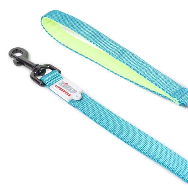 71hqhMC57gL._SL1500_.jpg Zigly Lifestyle Classic Dog Leash-Medium- Neon Green | Long Padded Leash for Medium Dogs | Comfortable Strong Leash for Pets
