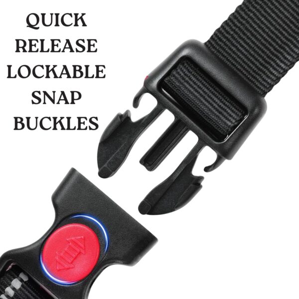 No Pull Dog Chest Belt Harness, Comfortable & Adjustable Size for 24-35 Kg Pet (Red, Large)