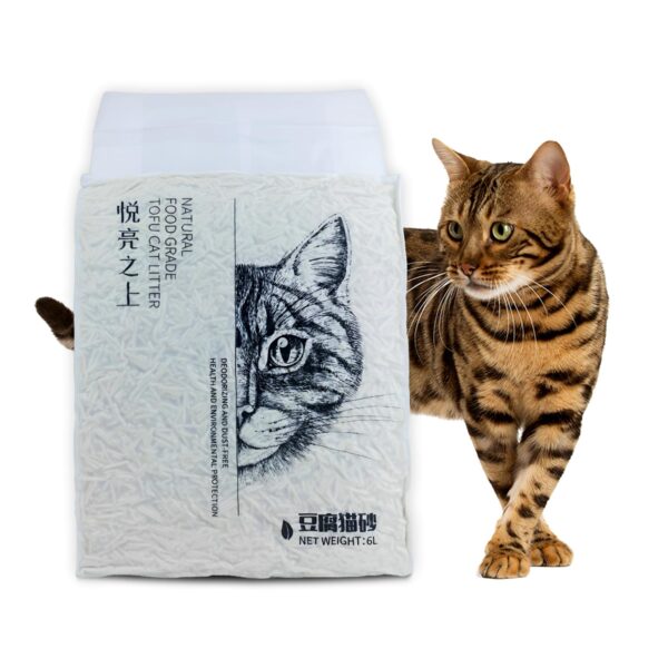 YellowCult Tofu Cat Litter Clumping & Flushable | Ultra Absorbent and Fast Drying | 100% Natural Ingredients | Ultra Odour Control | Really Dust-Free | Less Scattering [6 litres - OG Milky]