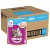 Whiskas Adult (+1 Year) Wet Cat Food, Ocean Fish Flavor, Whiskas Adult (+1 Year) Wet Cat Food, Ocean Fish Flavor, 80 g, Pack of 28 | Complete & Balanced Food for Adult Cats | Pet Food for Hydration of Cats