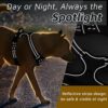 Premium Reflective Dog Vest Harness| Soft Breathable| Padded Handle| Adjustable Straps & Dual Lock Buckle| No-Choke Design with Free Leash-22mm Chest (28-35 inch) All Giant Breeds 35-60Kg