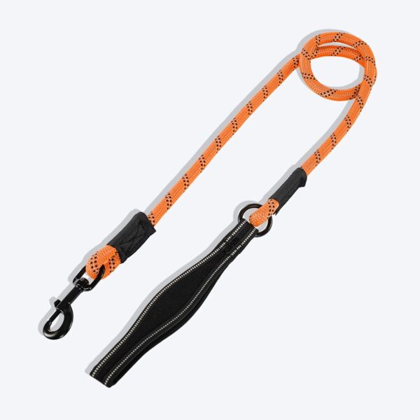 HUFT Rope Leash for Dogs - Orange - 4 ft