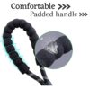 Tail 5 Feet Dog Leash with Comfortable Padded Handle and Highly Reflective Threads for Small Medium and Large Dogs (5FT-1/2'', Black)