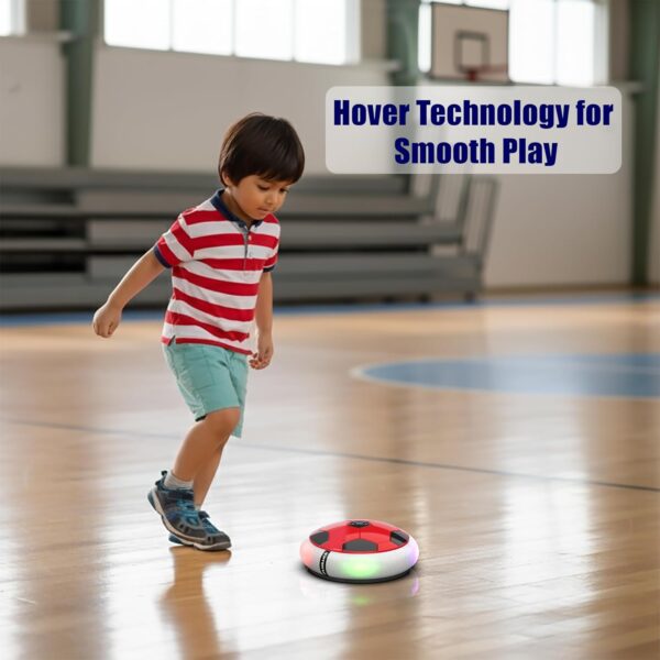 Mirana C-Type USB Rechargeable Battery Powered Hover Football Indoor Floating Hoverball Soccer | Air Football Smart | Made in India Fun Toy Best Gift for Kids Boys and Girls 2-10 Years (Red)