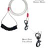 71l7XbqXqlL._SL1500_.jpg Patch & Marshall Dog Leash Indestructible/Chew Proof Leash For Dogs - 5Ft - Heavy Hook - Grip Handle - Silver - 1Pc - 152.4 Cm