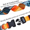 Qpets Nylon Bohemia Style Dog Collar With Patterns Adjustable 40-60Cm Soft Comfy Pet Collars Dog Belt For Small Medium Large 30-40Kg Dogs (Size:L), Multicolor