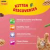71lRY3ZFXL._SL1500_.jpg Purina Friskies Kitten Discoveries, 400g, Contains Tuna, Chicken, Milk, Vegetables & Whole Grain Flavours