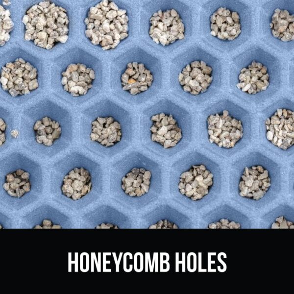 Foodie Puppies Cat Litter Mat Cat Litter Trapping Mat - (Envelope Mat - 45x60cm) Honeycomb Double Layer Design, Urine and Water Proof Material, Scatter Control, Less Waste, Easier to Clean, Washable