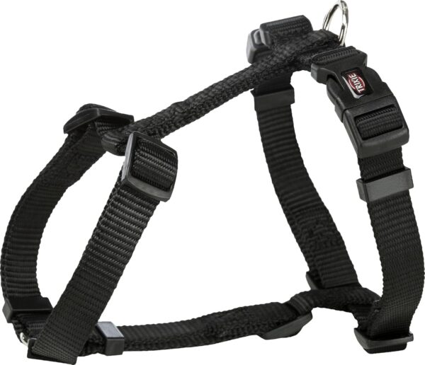 TRIXIE Premium Dog H-Harness M-L 52-75Cm/20Mm Black, Large TRIXIE Premium Dog H-Harness M-L 52-75Cm/20Mm Black, Large