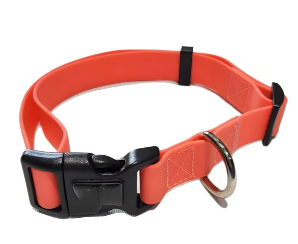 Neoprene Dog Collar with Leash Set – Durable & Adjustable Pet Collar for Large Dogs Orange (Set of 2-1 Collar & 1 Leash)