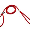 RvPaws Dog Training Leash Slip Leash, Adjustable Length, Strong & Durable Training Show Leash,Soft Nylon Rope I Leather Adjustable, Length 5 Feet X 1 CM - Pack of 1 (Multicolor)