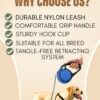 71nHtQE77bL._SL1500_.jpg Retractable Dog Leash for Walking, Jogging, Training | One Button Brake with Premium Handgrip Suitable for Dogs up to 20Kgs, 5m Long (Blue)