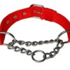 PSK PET MART Dog Choke Pet Nylon Half Chain Collar Half Choker Stainless Steel Dogs Collars 1 Piece Size - 1.25 inch Large (Color May Vary)(Pack of 1)