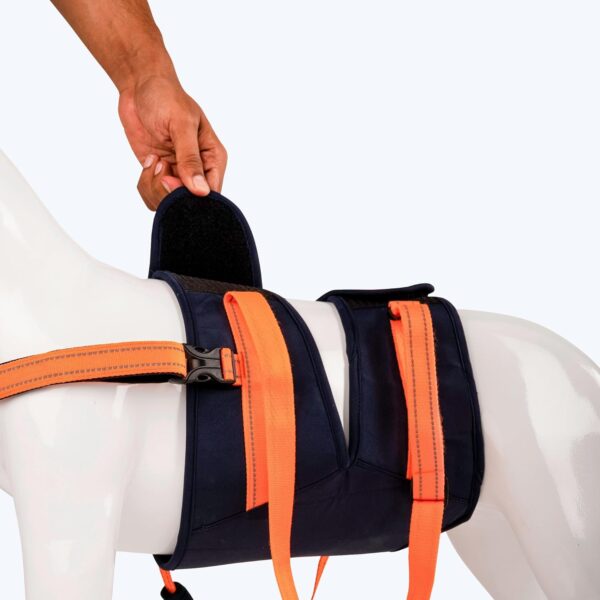 Heads Up For Tails Trooper Dog Harness - Navy Blue (Belly, 2XL)