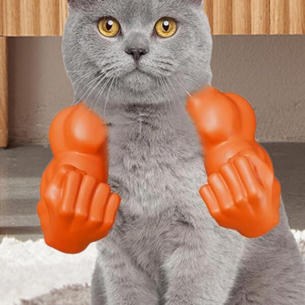 71oeNhiSnZL._SL1500_.jpg Cat Muscle Arm, Funny Pet Costume Accessory for Cats, Creative Cat Toy for Halloween Parties, Photo Shoots and Social Media Content(Orange)