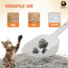 PET WORLD Cat Litter Scooper| Small Scoop Size | Easy and Convenient to Use | for Quick & Hygienic Waste Removal | Effortless Clean-Up| Highly Durable Cat Poop Scooper | White |