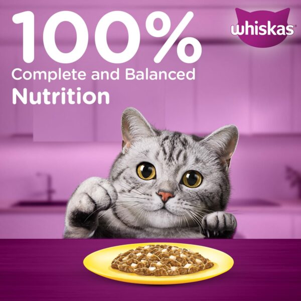 71p1PZHWJaL._SL1500_.jpg Whiskas Adult (+1 Year) Wet Cat Food, Ocean Fish Flavor, 80 g, Pack of 28 | Complete & Balanced Food for Adult Cats | Pet Food for Hydration of Cats