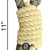 The Pets Company Natural Loop Tug Dog Rope Toy for Aggressive Chewers, Dental Tug Dog Toy with Thick Knots for Large Dog Breeds