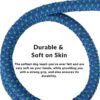 Sage Square Strong Dog Rope Leash | Durable Heavy Duty Comfortable Nylon Leash | Walking Leads with Strong Hook | for Large Dogs | Pack of 1 (Color May Vary) (15 MM)