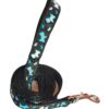 PSK PET MART Dog Collar and Leash Set Puppy Printed, Adjustable Nylon Collar with Leash for Cat and Small Dogs, Quick Release and Breathable Collar Set for Puppies, Dog & Cat 10 MM (Black)