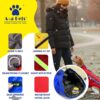 A+a Pets' Luxurious Rain & Wind' Raincoat for Dogs with 24" Length | Recommended Non Slip Jacket Style for Rain & Snow | Full Body Coverage with Leash Opening | Warm & Comfortable (Red 3XL)